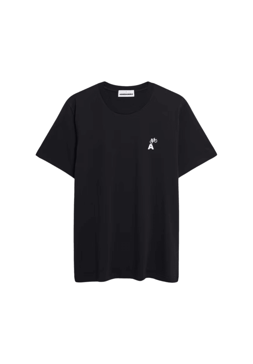 Camiseta Armedangels Jaames Black - ECRU