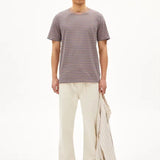 Camiseta Armedangels Vegaas Stripes - ECRU