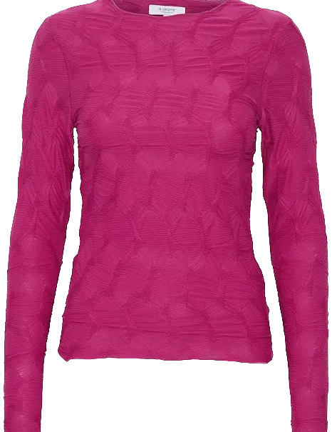 Camiseta B.Young Psille Festival Fuchsia - ECRU