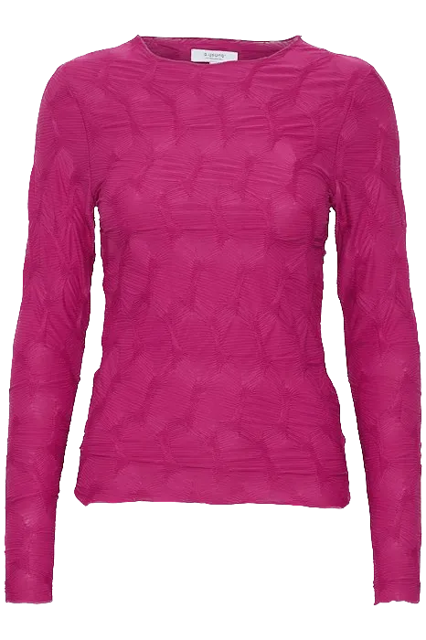 Camiseta B.Young Psille Festival Fuchsia - ECRU