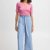 Camiseta B.Young Sanana Begonia Pink - ECRU