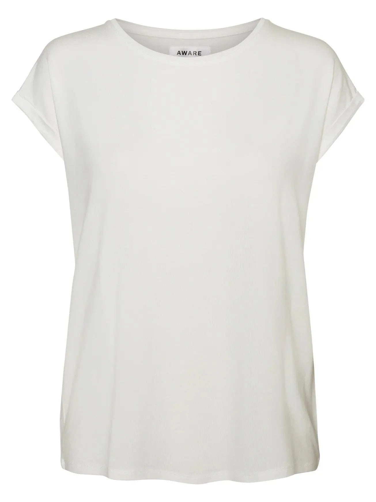 Camiseta Básica de Mujer Vero Moda AWARE Snow White - ECRU