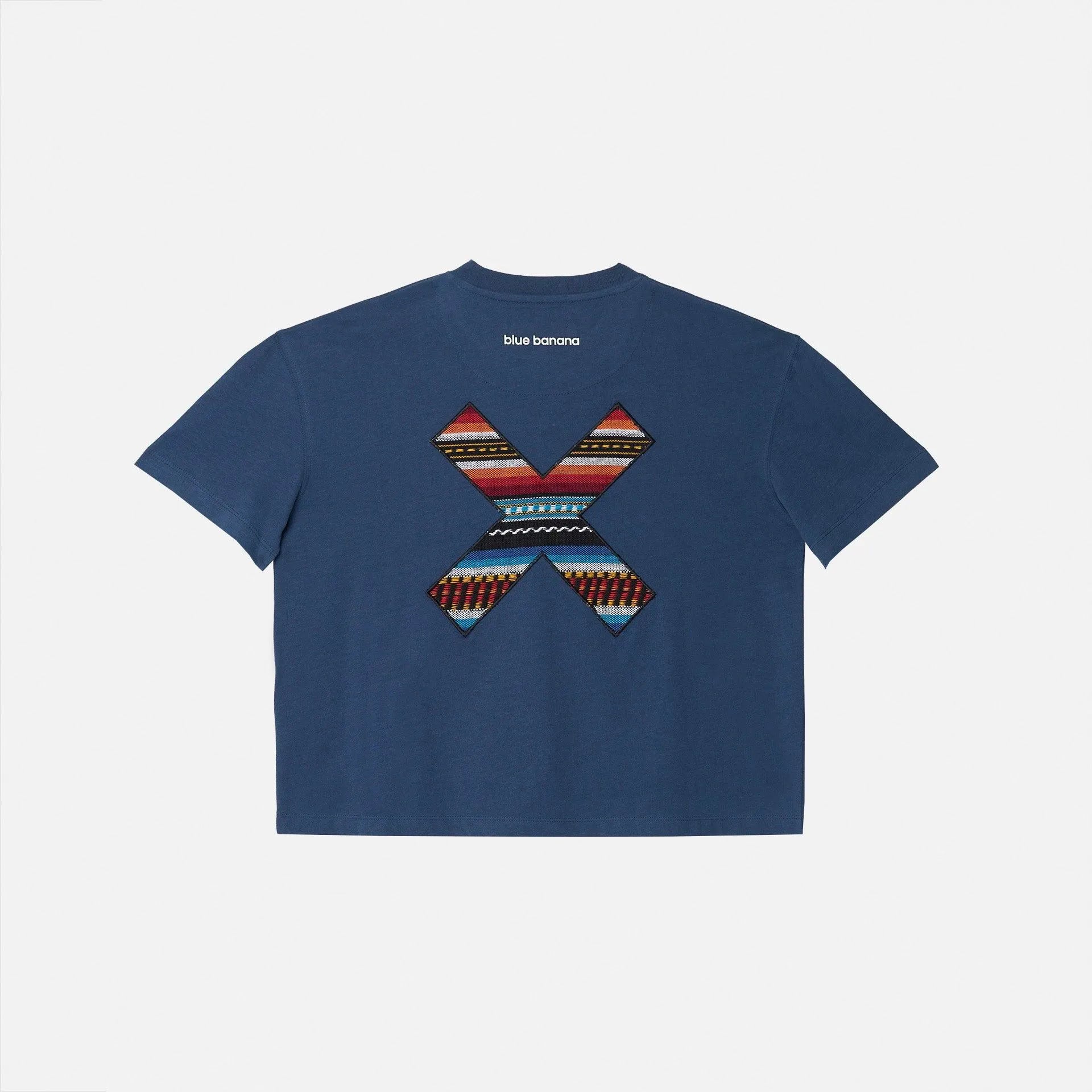 Camiseta Blue Banana Classic Woman Imperial Blue - ECRU