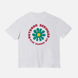 Camiseta Blue Banana Flower White - ECRU