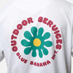 Camiseta Blue Banana Flower White - ECRU