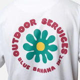 Camiseta Blue Banana Flower White - ECRU