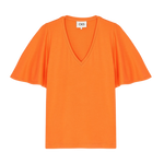 Camiseta CKS Tiko Bright Orange - ECRU