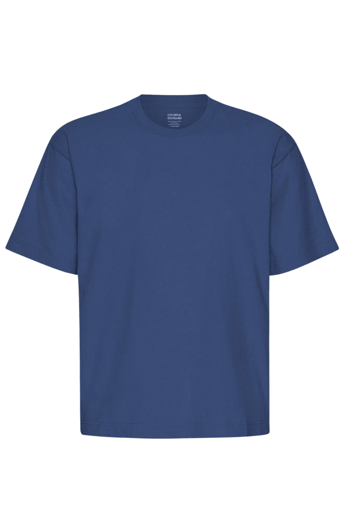 Camiseta Colorful Standard Oversize Marine Blue - ECRU