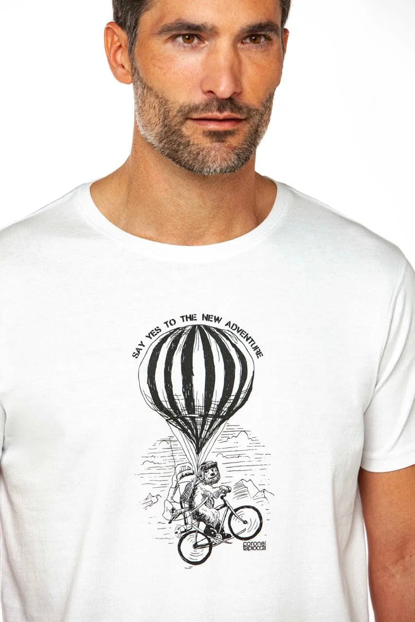 Camiseta Coronel Tapioca Mundo Blanca - ECRU