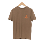 Camiseta Dantas Cocoa Orange Logo - ECRU