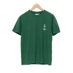 Camiseta Dantas Hunter Green Ecru Logo - ECRU