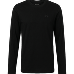 Camiseta de manga larga TIFFOSI Virgil negra, flat frontal