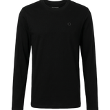 Camiseta de manga larga TIFFOSI Virgil negra, flat frontal