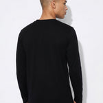 Camiseta de manga larga TIFFOSI Virgil negra, modelo espalda