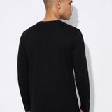 Camiseta de manga larga TIFFOSI Virgil negra, modelo espalda