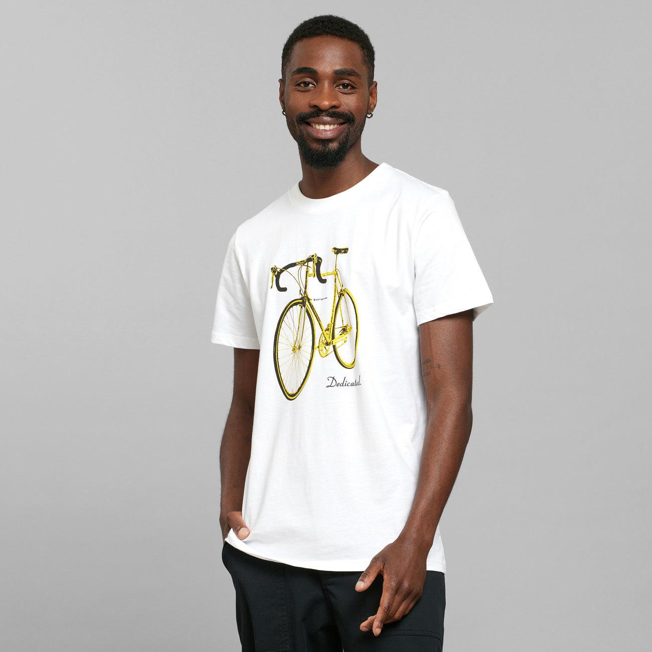 Camiseta Dedicated Stockholm Andy Bike Blanco - ECRU