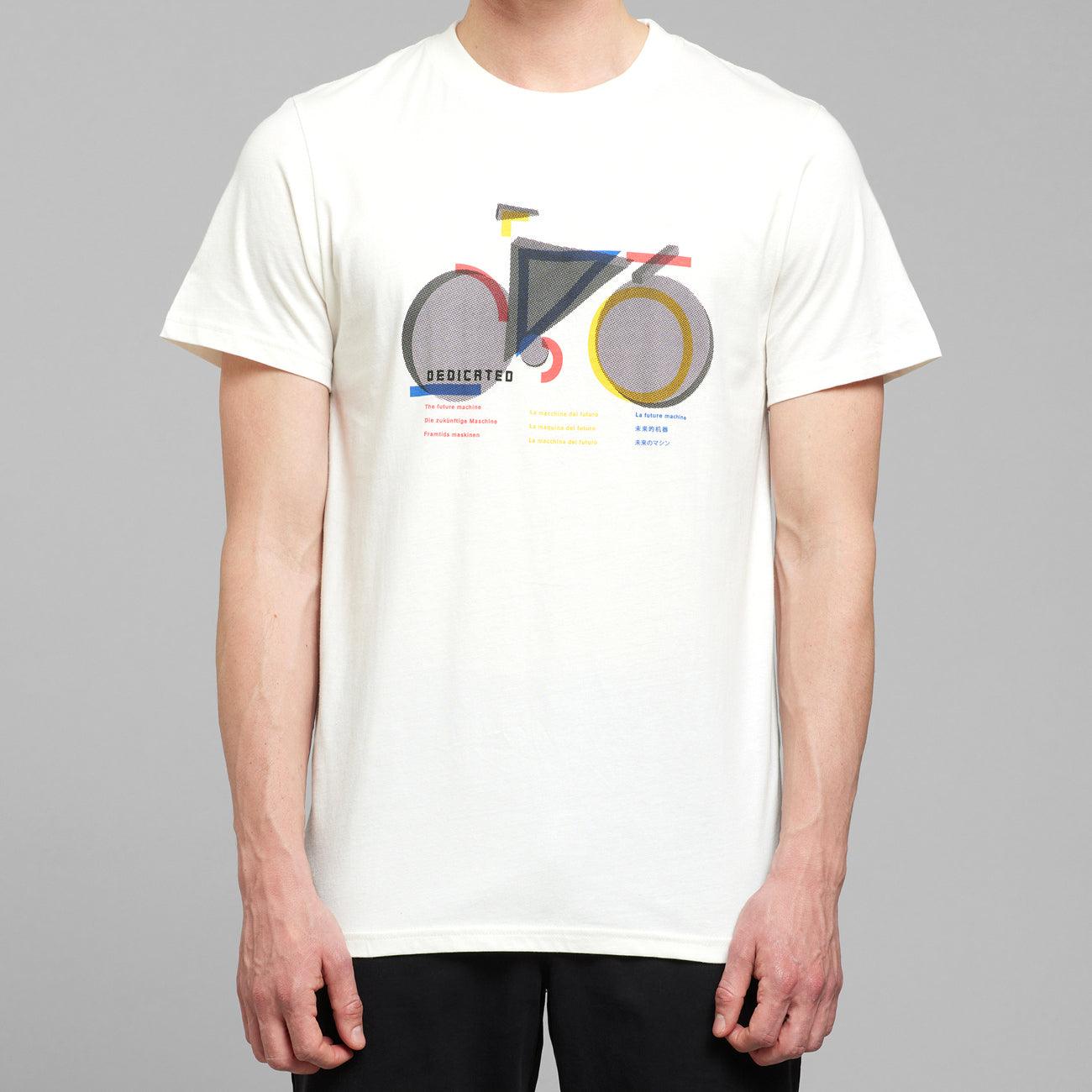 Camiseta Dedicated Stockholm Bauhaus Bike Off-White - ECRU