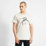 Camiseta Dedicated Stockholm Side Bike Oat White - ECRU