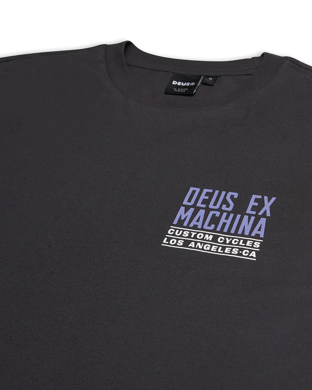Camiseta Deus Ex Machina Beam Tee Anthracite - ECRU
