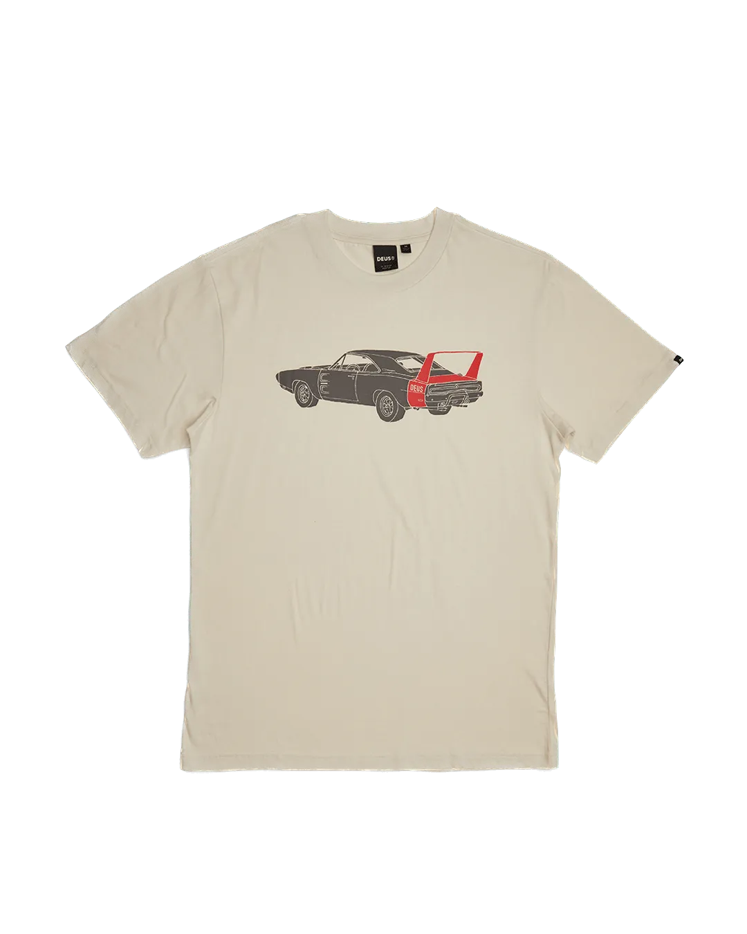 Camiseta Deus Ex Machina Charger Vintage White - ECRU