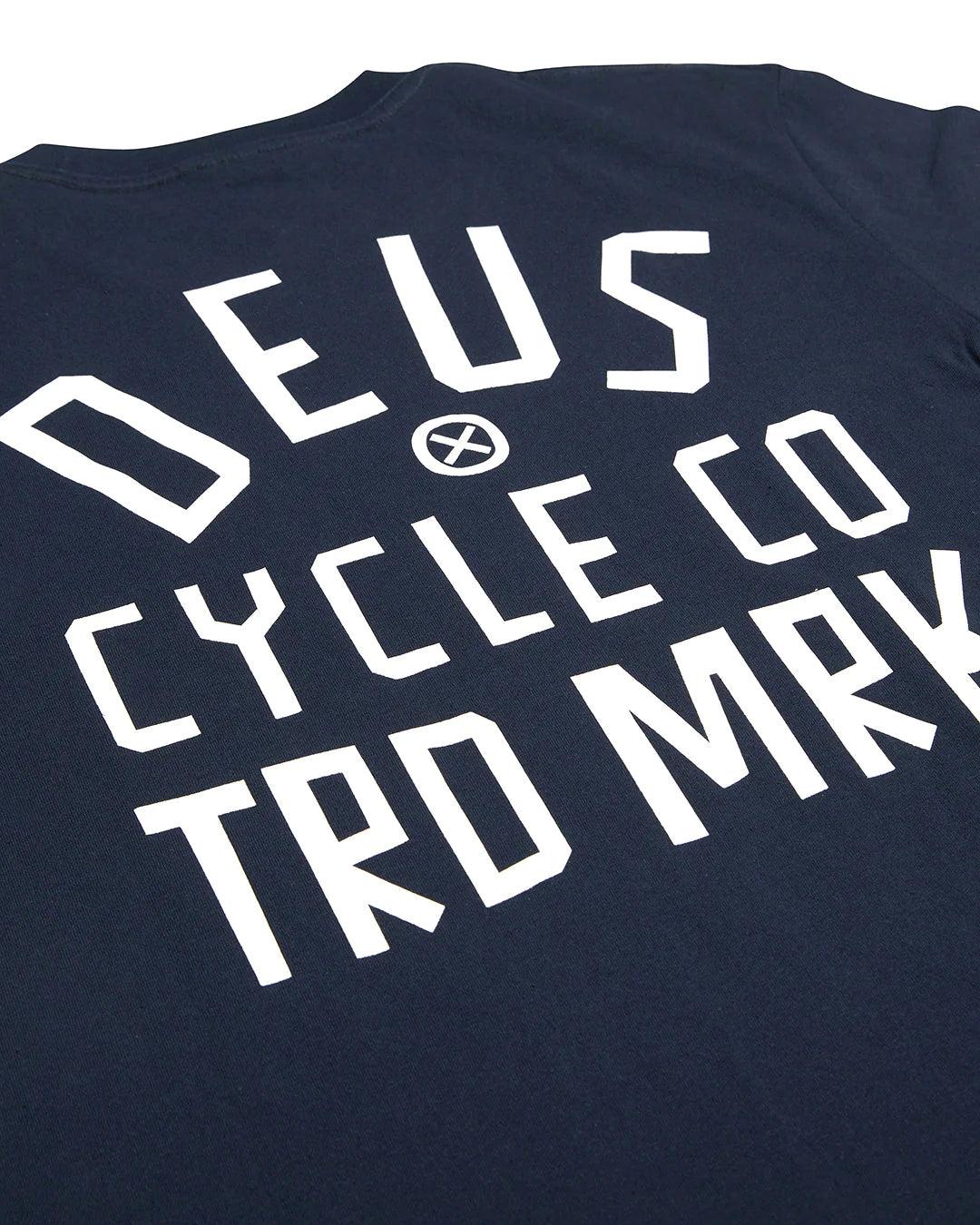 Camiseta Deus Ex Machina Classic Peaces Tee Navy - ECRU