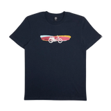 Camiseta Deus Ex Machina Classic Seasider Tee Navy - ECRU