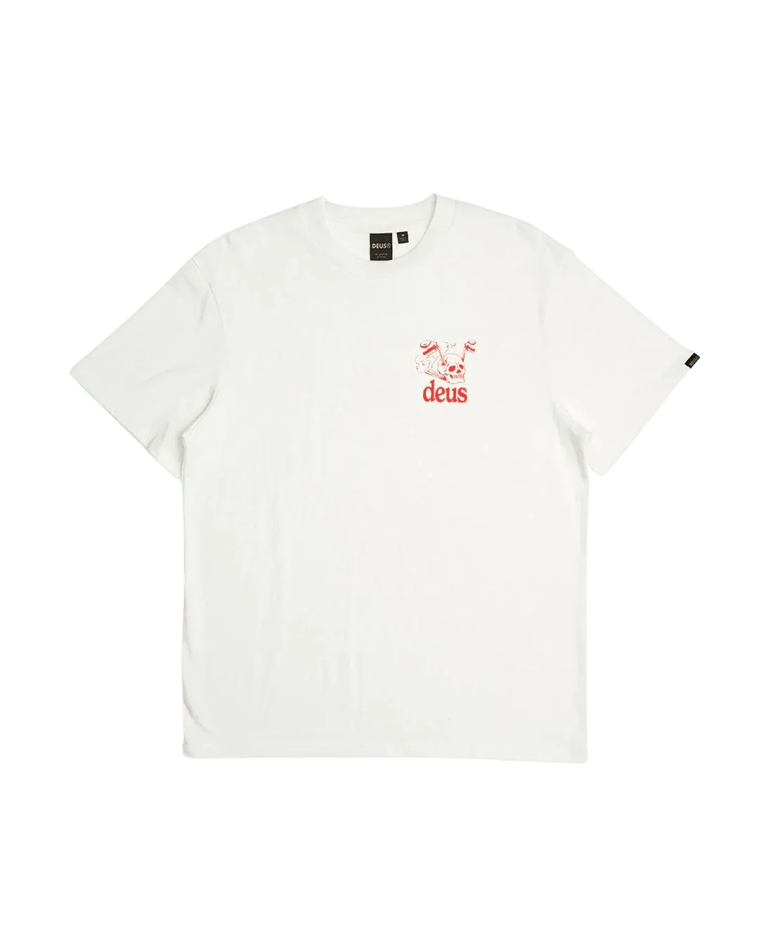 Camiseta Deus Ex Machina Crossroad Tee Vintage White - ECRU