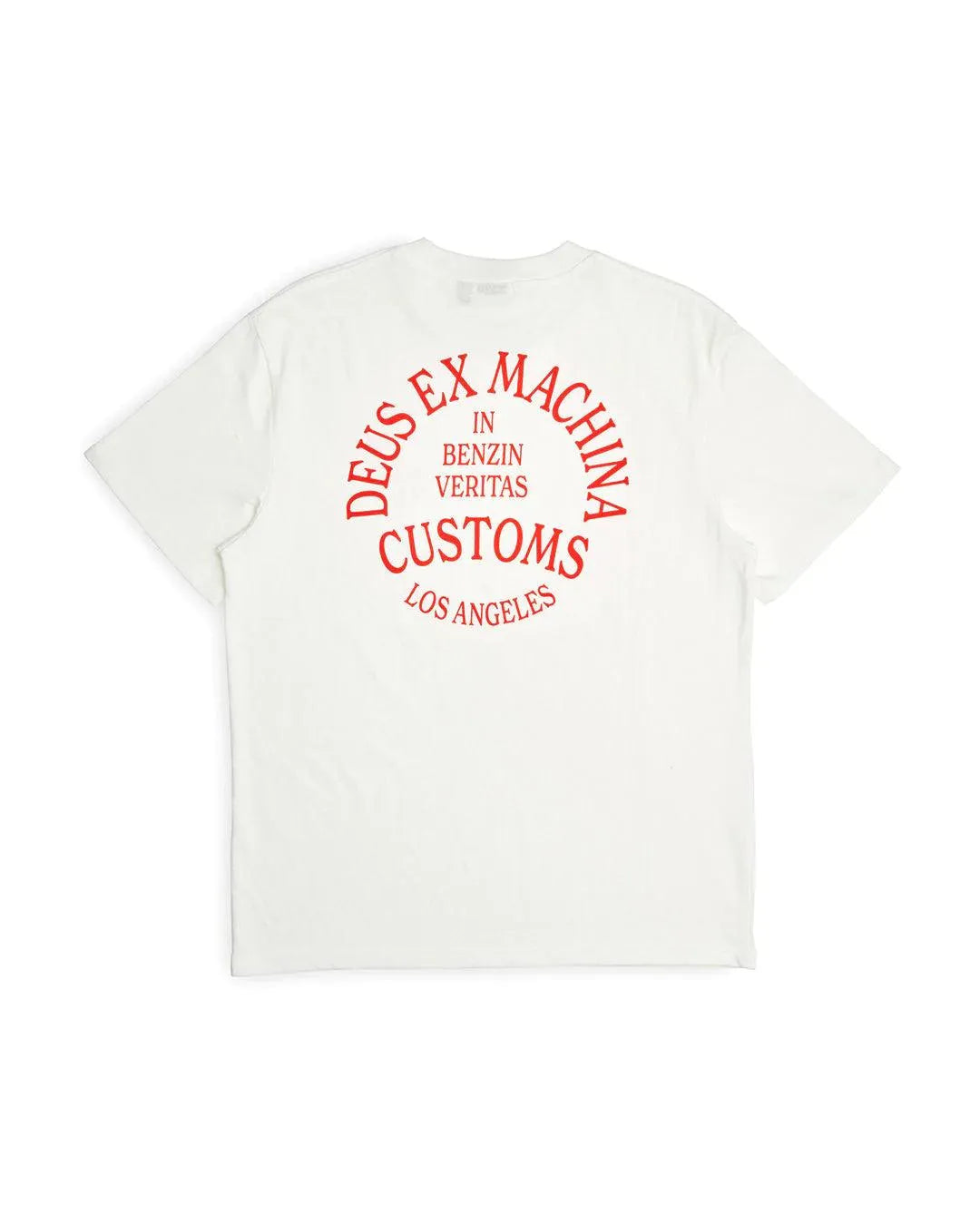 Camiseta Deus Ex Machina Crossroad Tee Vintage White - ECRU