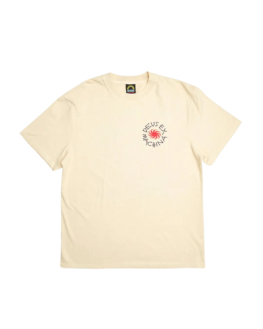 Camiseta Deus Ex Machina Custom Leisure Tee Dirty White - ECRU