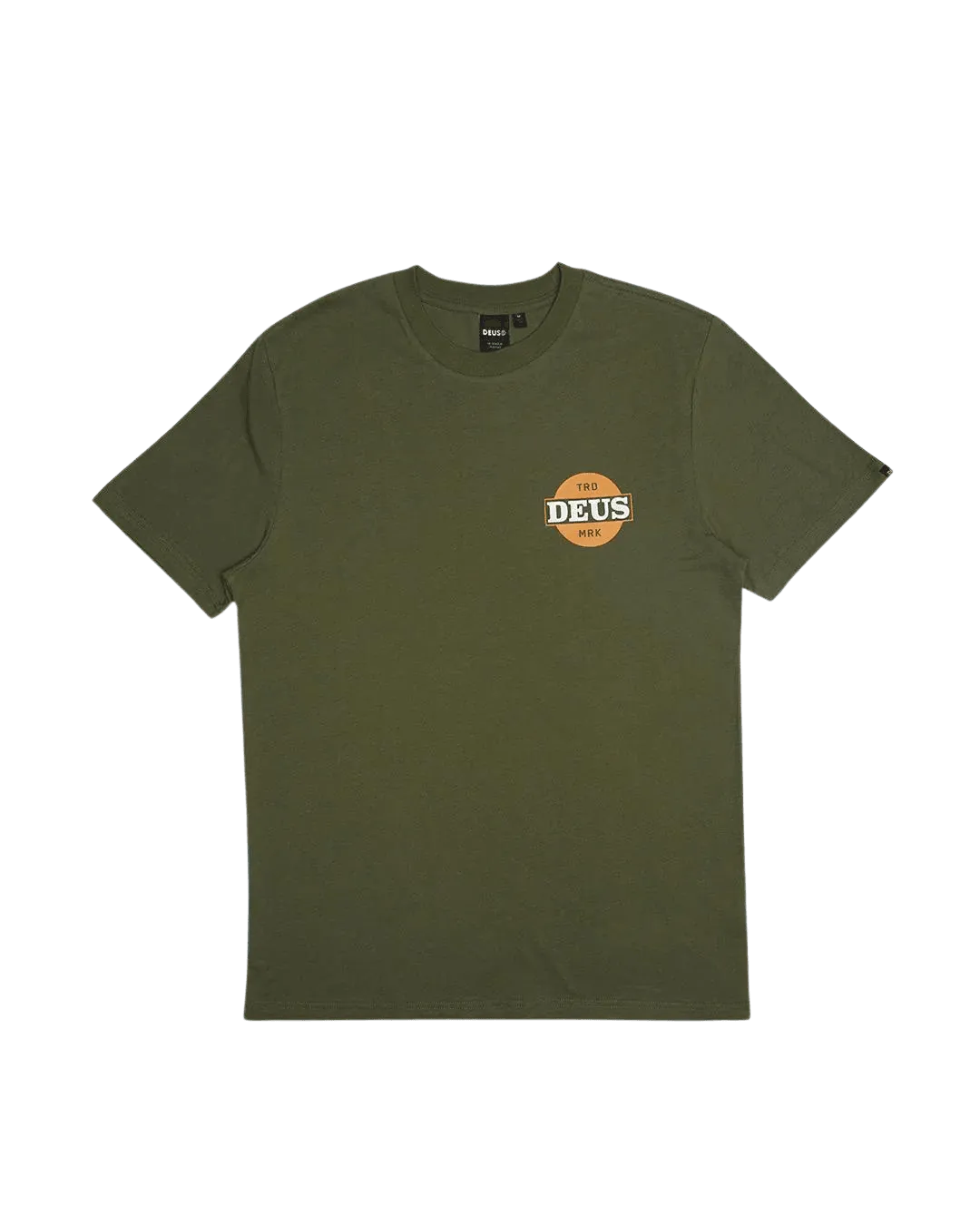 Camiseta Deus Ex Machina Hot Streak Tee Loden Green - ECRU