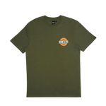 Camiseta Deus Ex Machina Hot Streak Tee Loden Green - ECRU