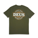 Camiseta Deus Ex Machina Hot Streak Tee Loden Green - ECRU