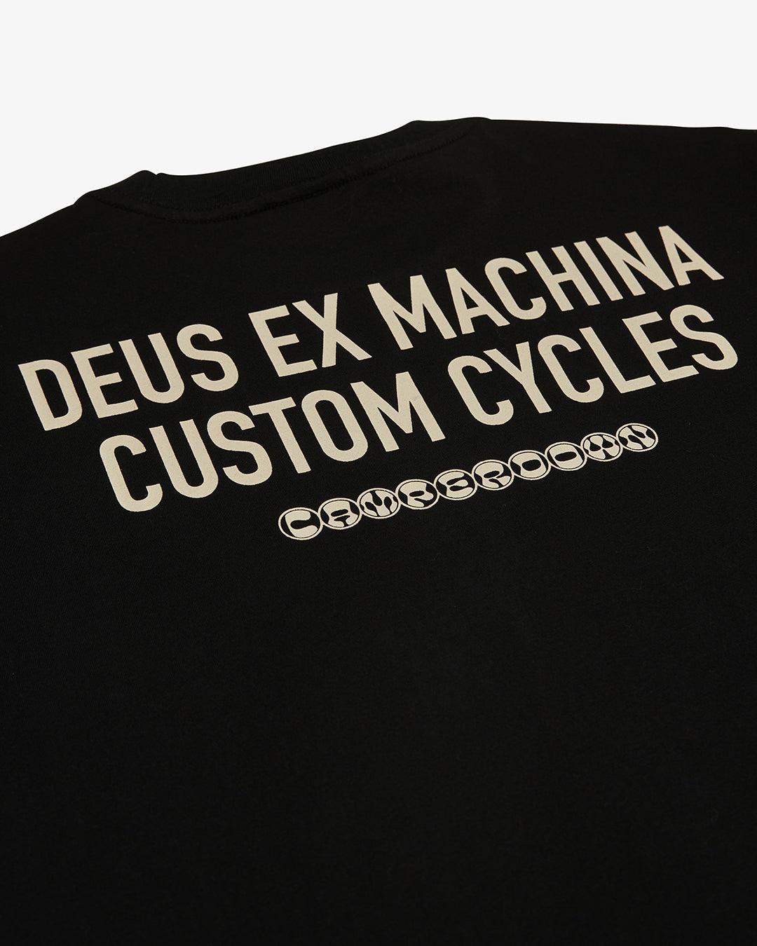 Camiseta Deus Ex Machina Inline Black - ECRU