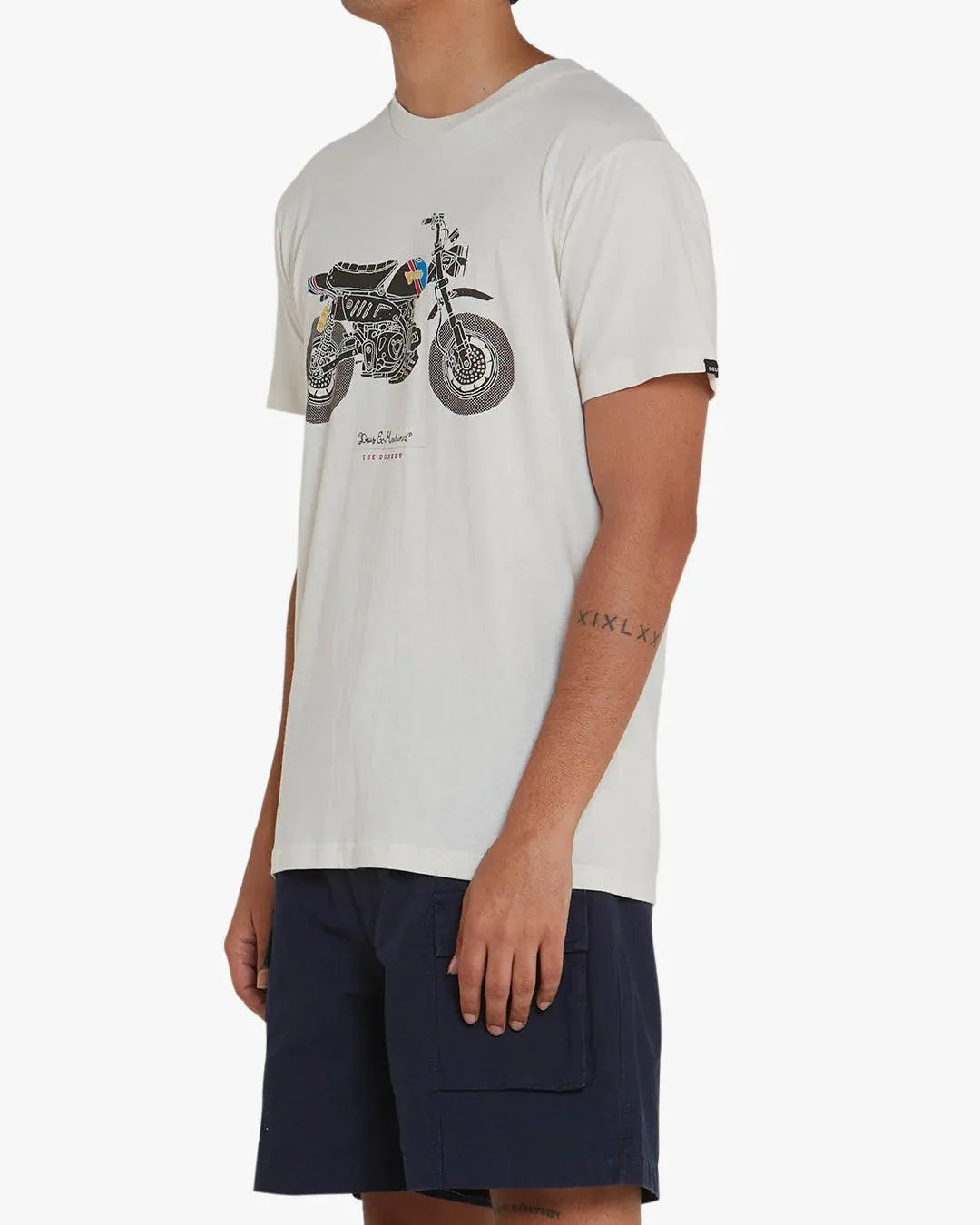 Camiseta Deus Ex Machina Monkey Vintage White - ECRU
