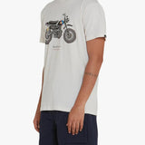 Camiseta Deus Ex Machina Monkey Vintage White - ECRU