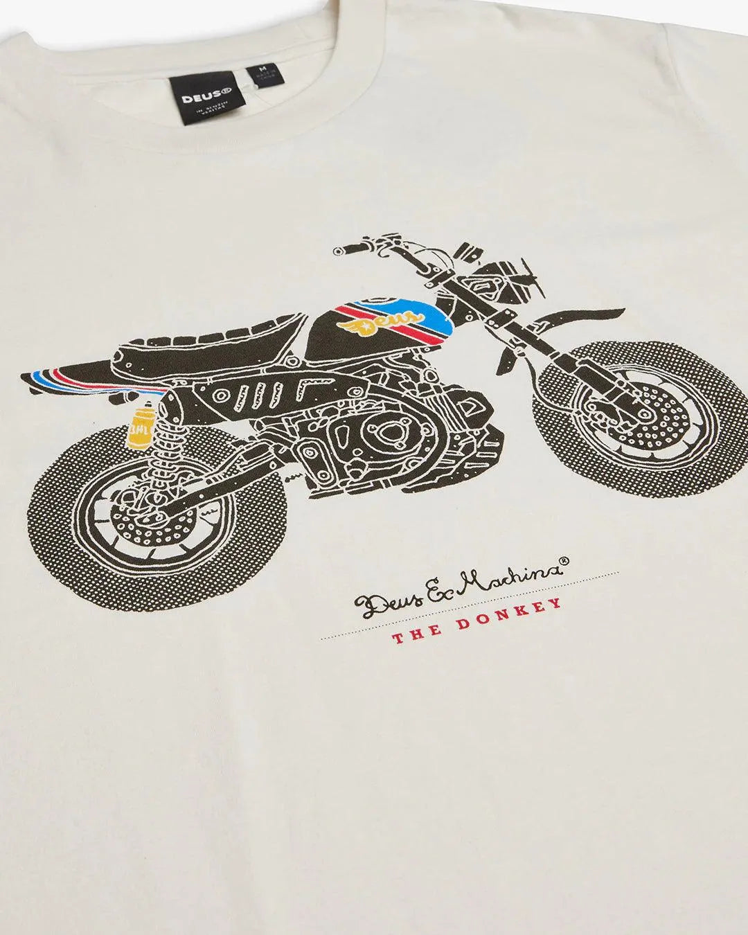 Camiseta Deus Ex Machina Monkey Vintage White - ECRU