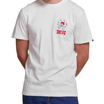 Camiseta Deus Ex Machina New Redline Vintage White - ECRU