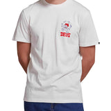Camiseta Deus Ex Machina New Redline Vintage White - ECRU
