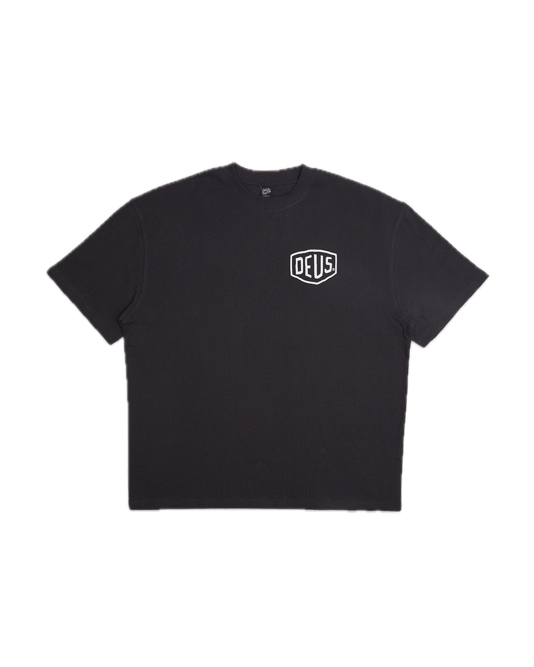 Camiseta Deus Ex Machina Oversized Biarritz Anthracite - ECRU
