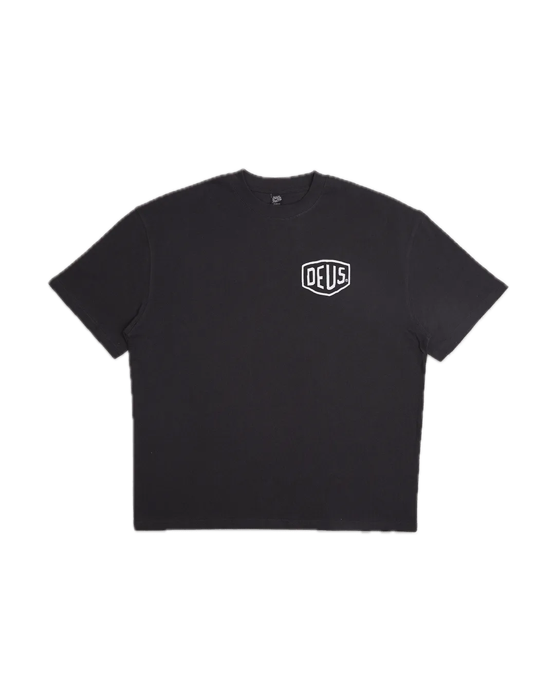 Camiseta Deus Ex Machina Oversized Biarritz Anthracite - ECRU