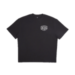 Camiseta Deus Ex Machina Oversized Biarritz Anthracite - ECRU