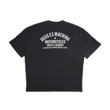Camiseta Deus Ex Machina Oversized Biarritz Anthracite - ECRU