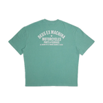 Camiseta Deus Ex Machina Oversized Biarritz Sea Foam - ECRU