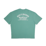 Camiseta Deus Ex Machina Oversized Biarritz Sea Foam - ECRU