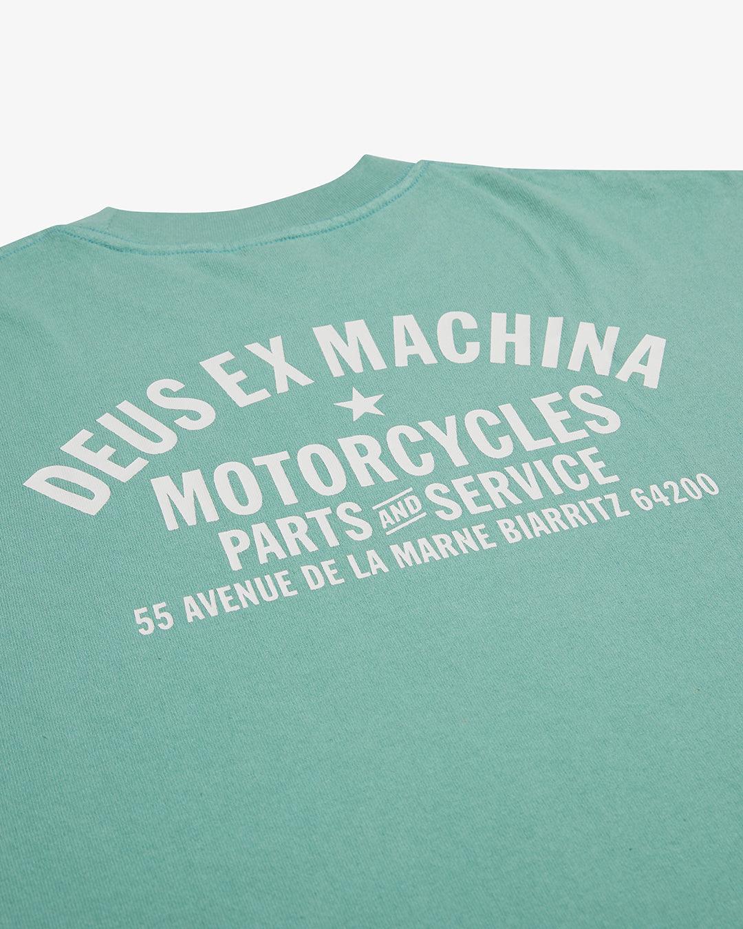 Camiseta Deus Ex Machina Oversized Biarritz Sea Foam - ECRU