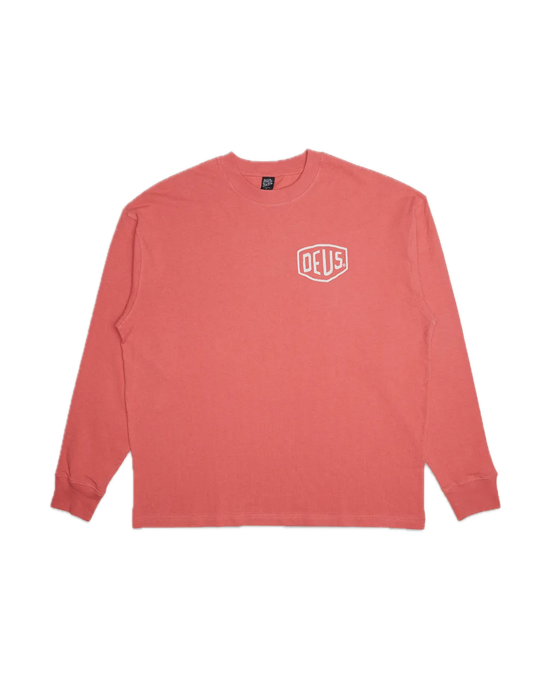 Camiseta Deus Ex Machina Oversized Venice Manga Larga Red Rose - ECRU