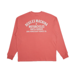 Camiseta Deus Ex Machina Oversized Venice Manga Larga Red Rose - ECRU