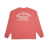 Camiseta Deus Ex Machina Oversized Venice Manga Larga Red Rose - ECRU