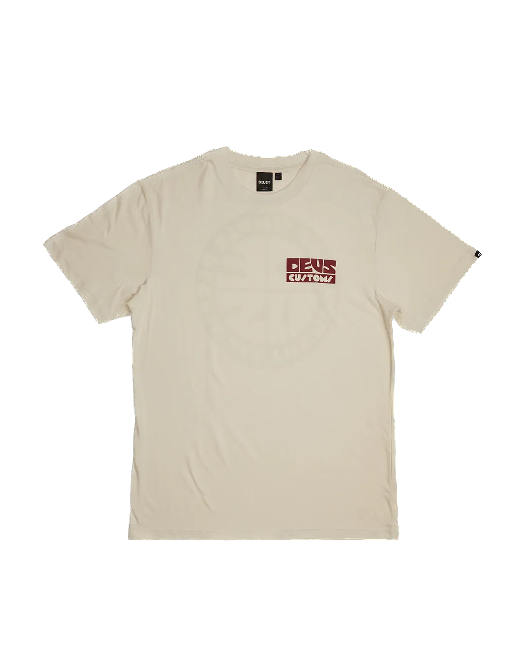 Camiseta Deus Ex Machina Pushstart Vintage Whiten - ECRU
