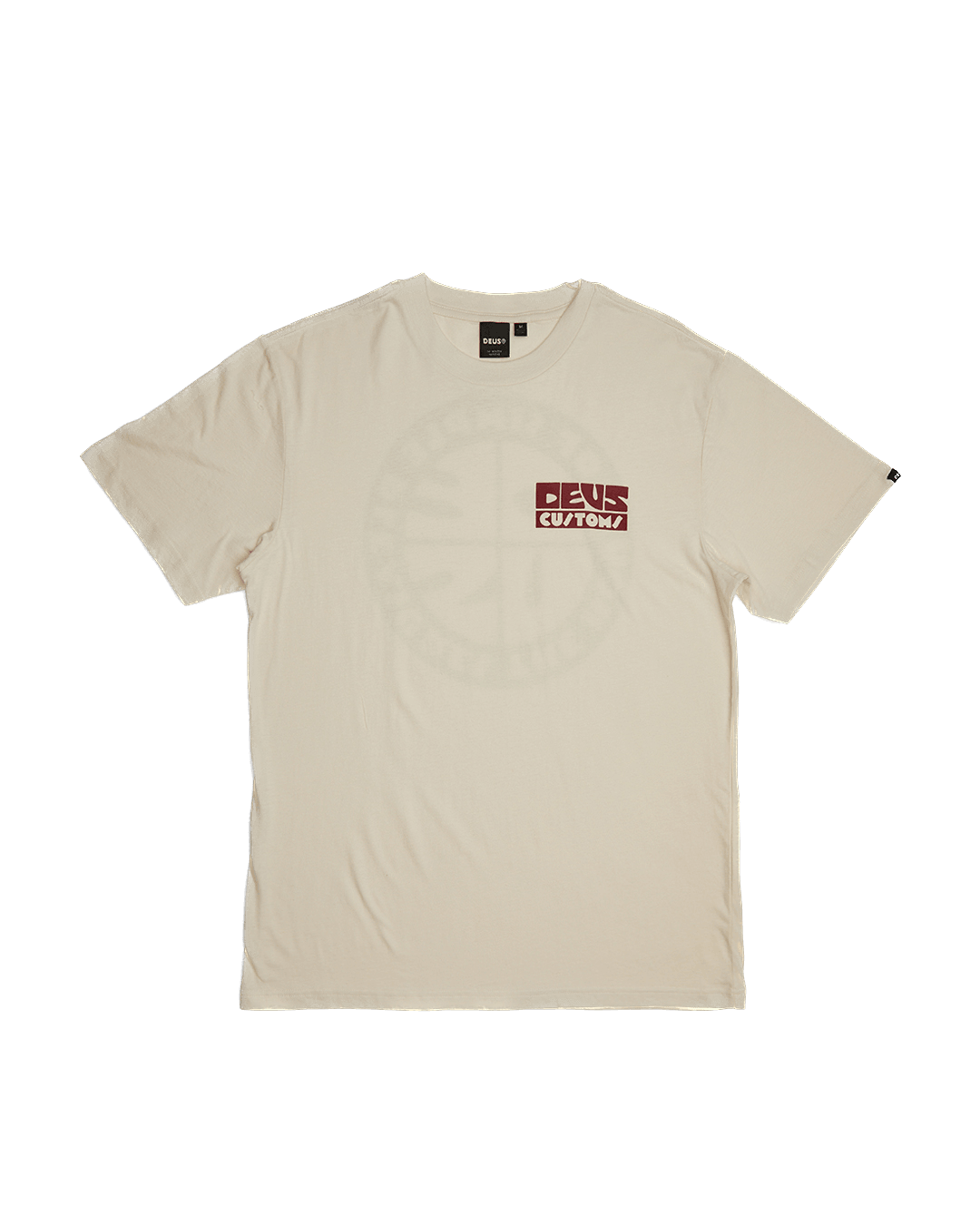 Camiseta Deus Ex Machina Pushstart Vintage Whiten - ECRU